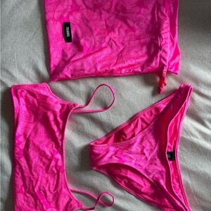 Pink Floral Bikini Set
